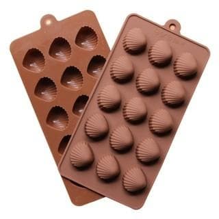 Shells Snäckor Lika 15st Pralin Silikonform Form Choklad