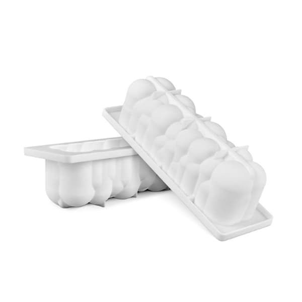 3D Bolle avlång SIlikonform  Bubble Mousseform Bubblig