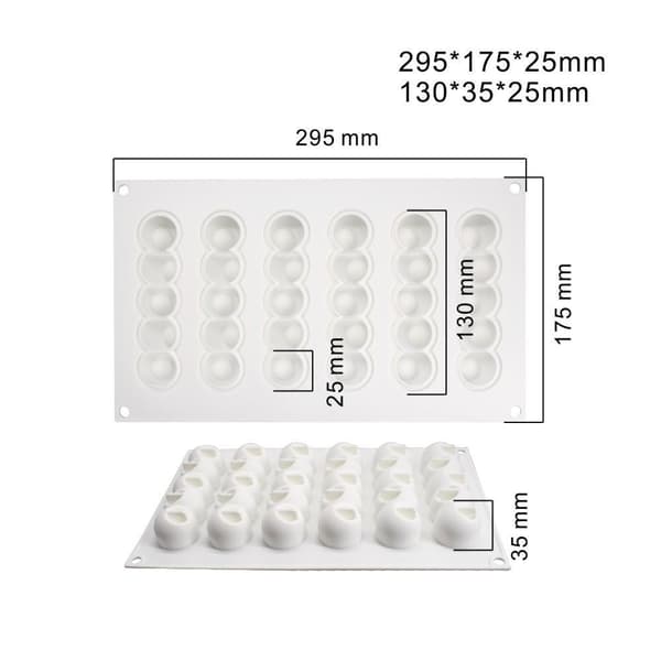 Chain 6st Silikonform | Mousseform