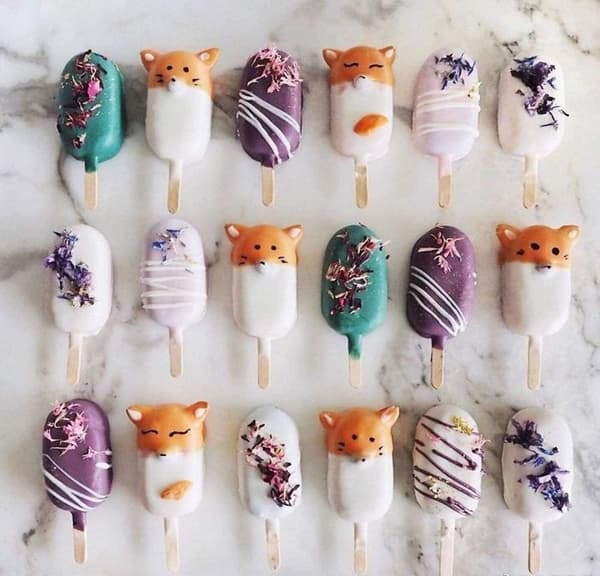 Mini Cakesicles 8st Silikonform Halloween + 50st Glasspinnar