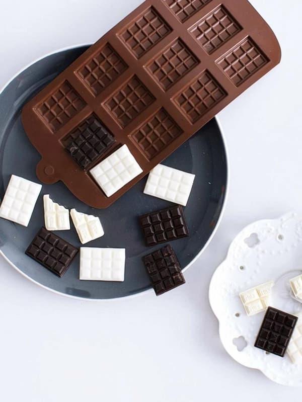 Mini-chokladkaka 12 Bitar Silikonform Chokladform