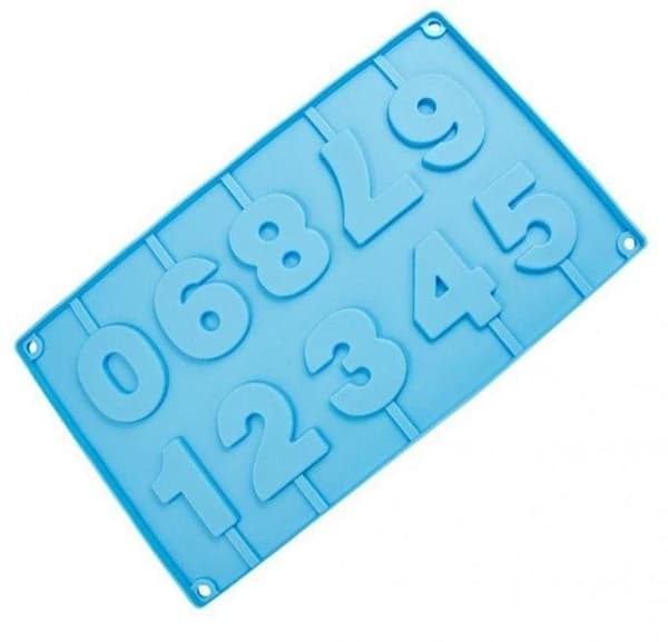 Siffror silikonform | 0-9 Klubbform