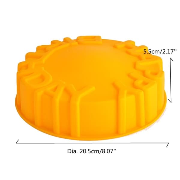 Happy Birthday Bakform Silikonform