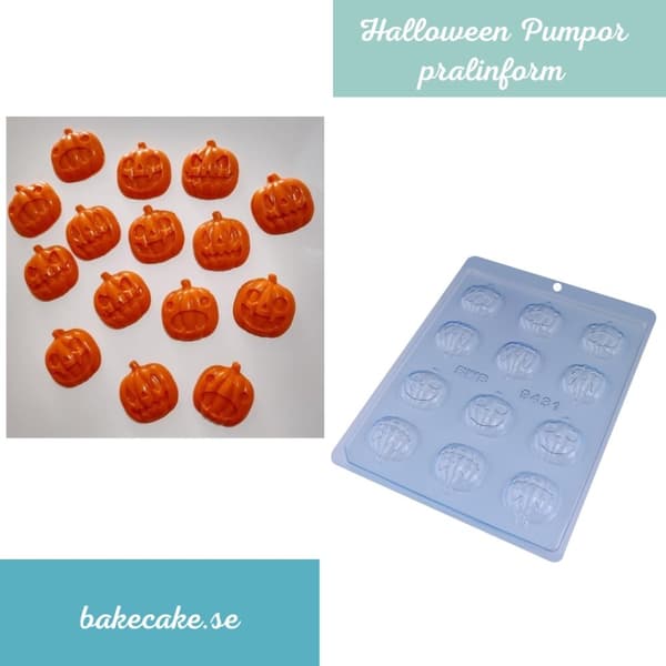 Pralinform Pumpa Chokladform - Halloween - Pumpkin - BWB 9431