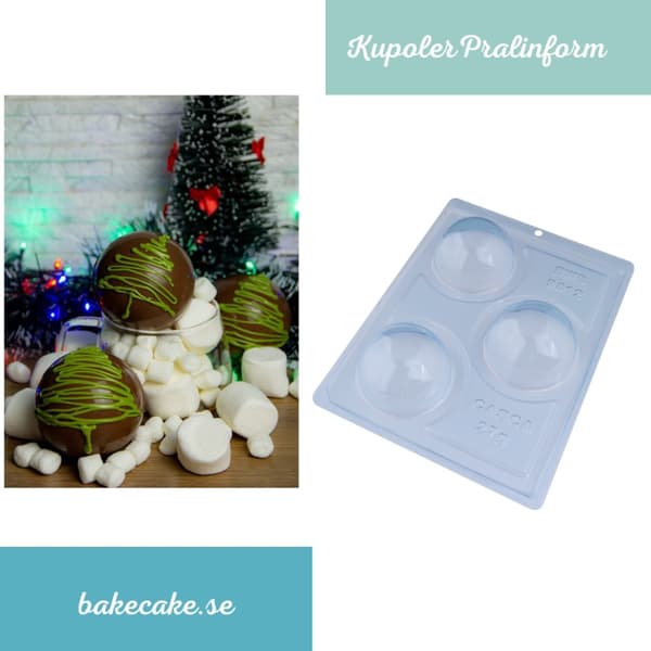 Pralinform Kupol Chokladbomb - BWB 9812 - Special 3 Part Mold