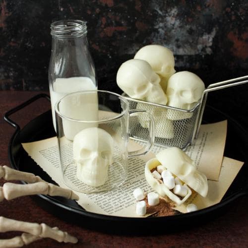 Pralinform Dödskalle ChokladForm - Halloween - BWB 10036 - 3 Part Mold