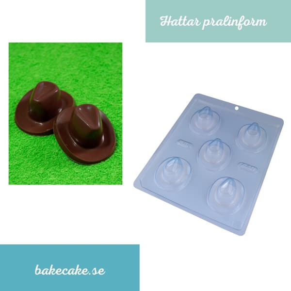 Pralinform Hatt Chokladform - Cowboy - BWB 440