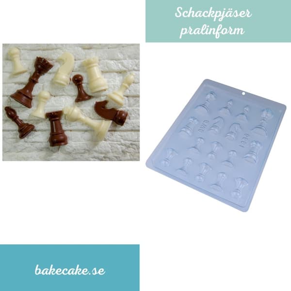 Pralinform Schackpjäser Chokladform - BWB 1360