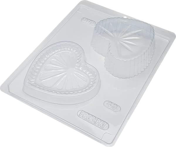 Pralinform Hjärta Chokladform - BWB 43 - Special 3 Part Mold