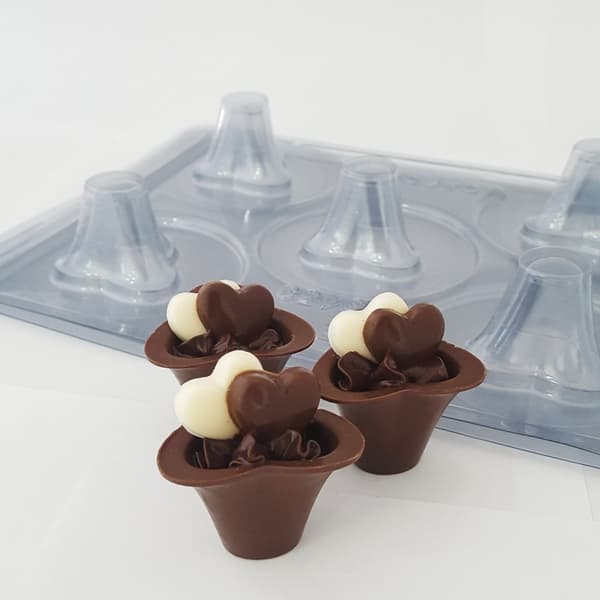 Pralinform Kopp Chokladform - BWB 9453 - Special 3 Part Mold
