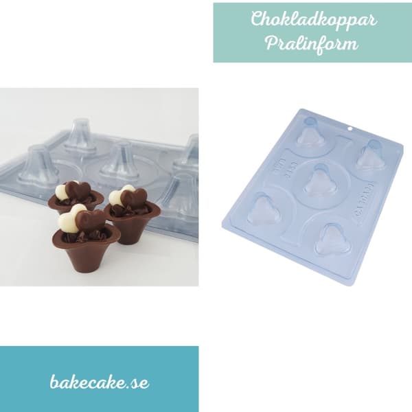 Pralinform Kopp Chokladform - BWB 9453 - Special 3 Part Mold