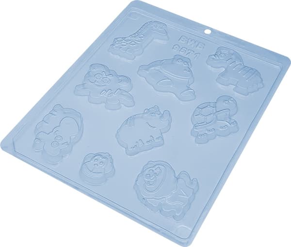 BWB Simple Mold - 9571 - Pralinform Afrika Djur Chokladform