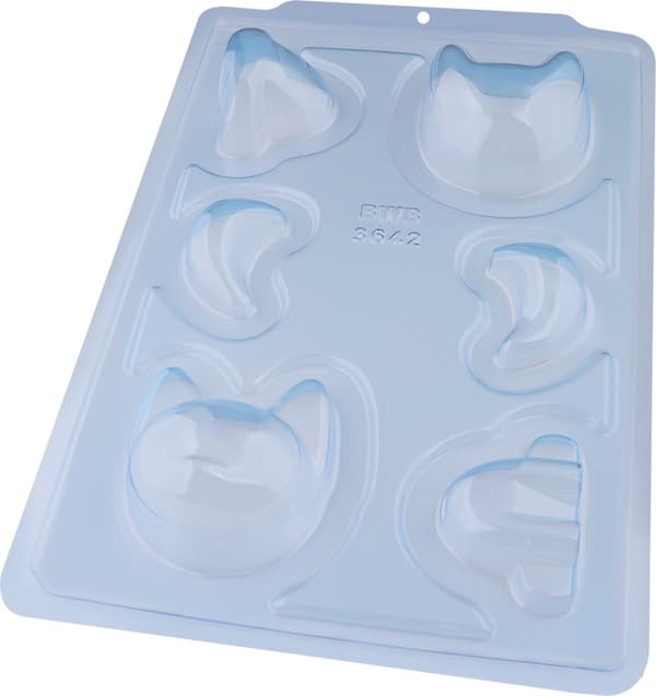 Pralinform Katt 3D - BWB 3642 - Special 3 Part Mold