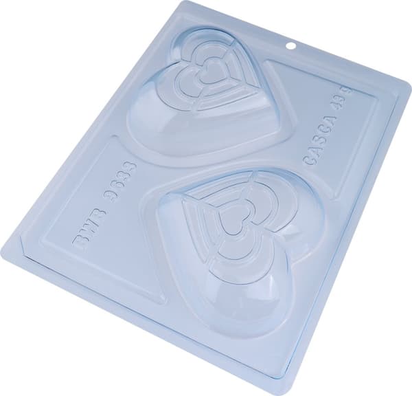 Pralinform Hjärta Chokladform - BWB 9633 - Special 3 Part Mold