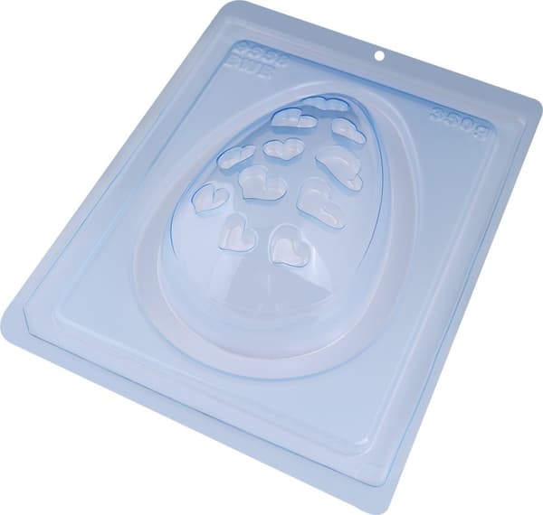 Pralinform Mönstrat Ägg 350g - Chokladform - BWB 9558 - Special 3 Part Mold