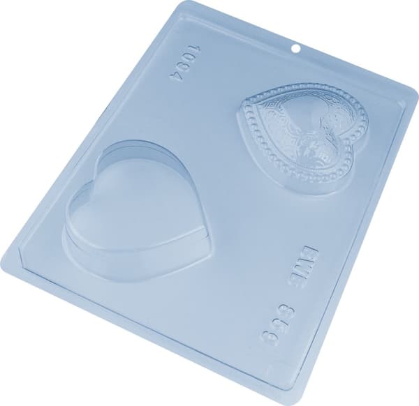 Pralinform Hjärta Chokladform - BWB 1094 - Special 3 Part Mold