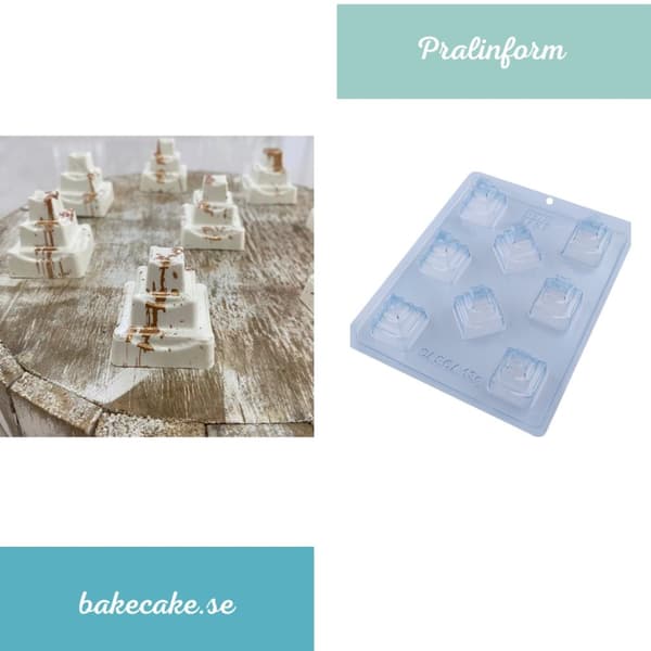 Pralinform Pyramid Chokladform - BWB 9797 - Special 3 Part Mold