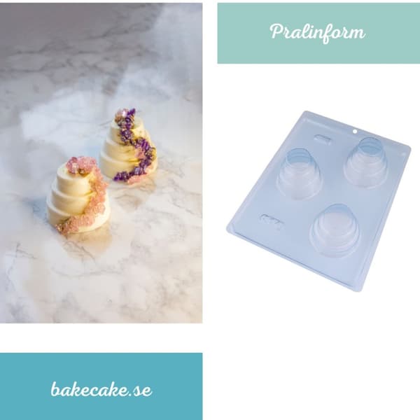 Pralinform Våningstårta Chokladform - BWB 864 - Special 3 Part Mold