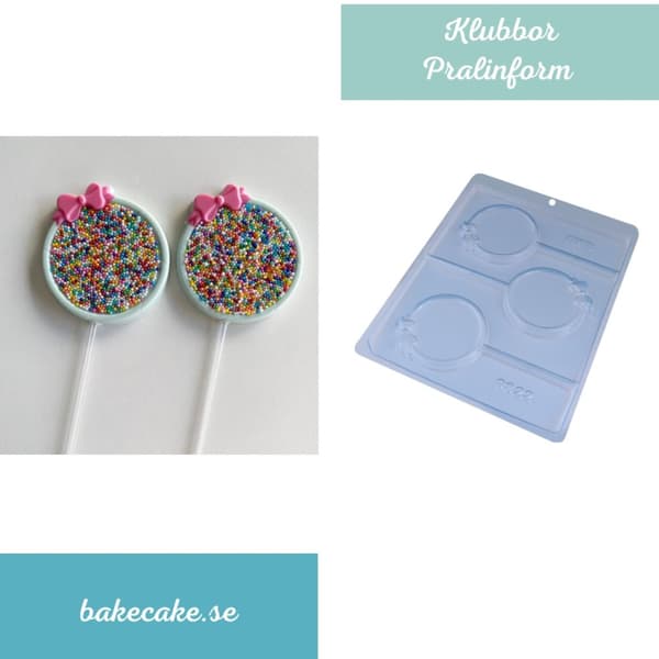 Pralinform Klubba med Rosett Chokladform - BWB 9822