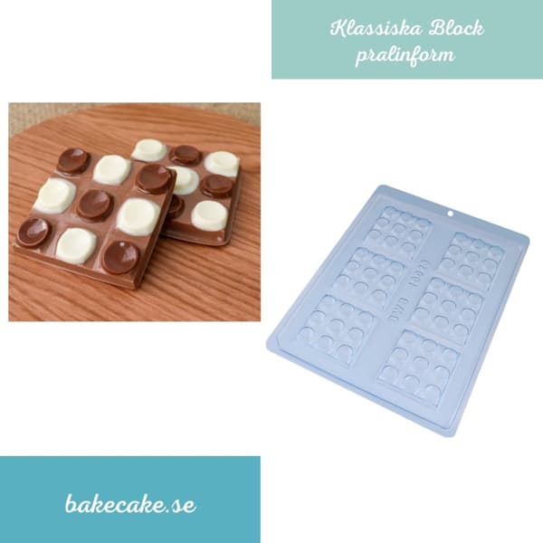 Pralinform Block med Cirkel - Chokladform - BWB 10023