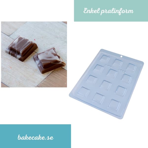 Pralinform Fyrkant Chokladform - BWB 9532