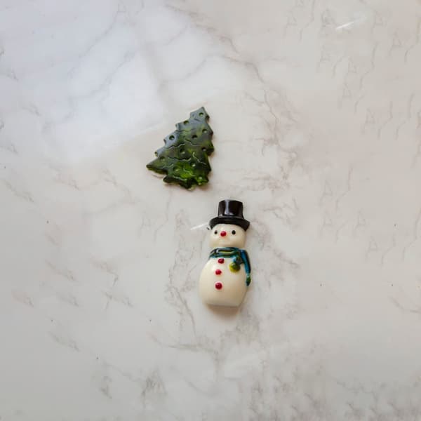 Pralinform Jul Tomte Snögubbe Gran - Chokladform - BWB 153