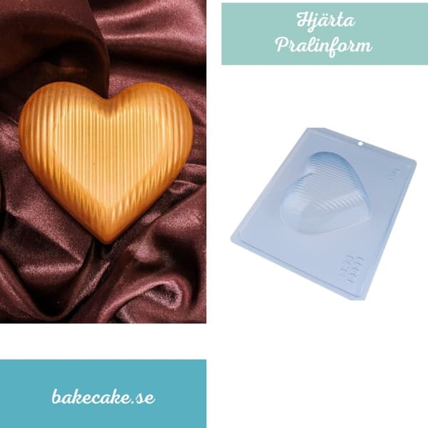 Pralinform Hjärta 350g Chokladform - BWB 10059 - Special 3 Part Mold