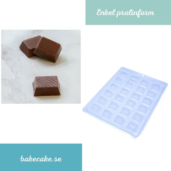 Pralinform Fyrkant Chokladform - BWB 30
