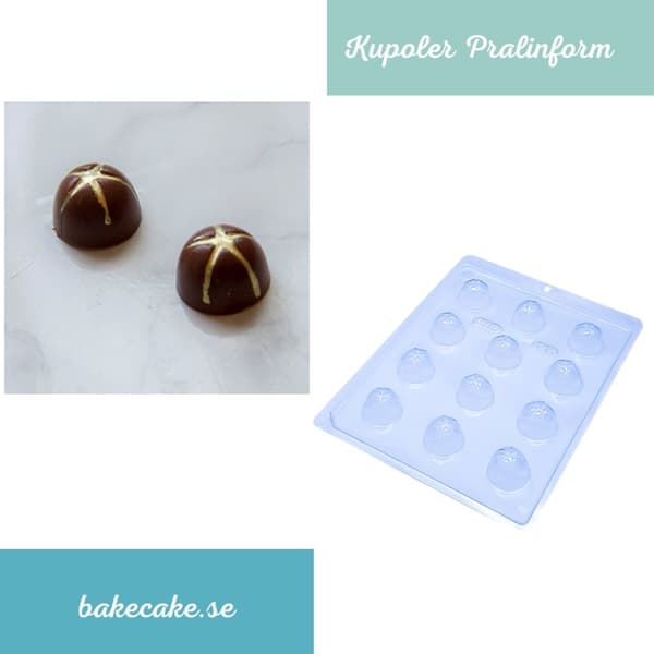 Pralinform Kupol med Stjärna Chokladform - BWB 07