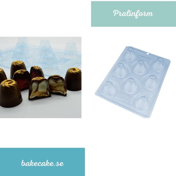 Pralinform Kupol Chokladform - BWB 9687 - Special 3 Part Mold