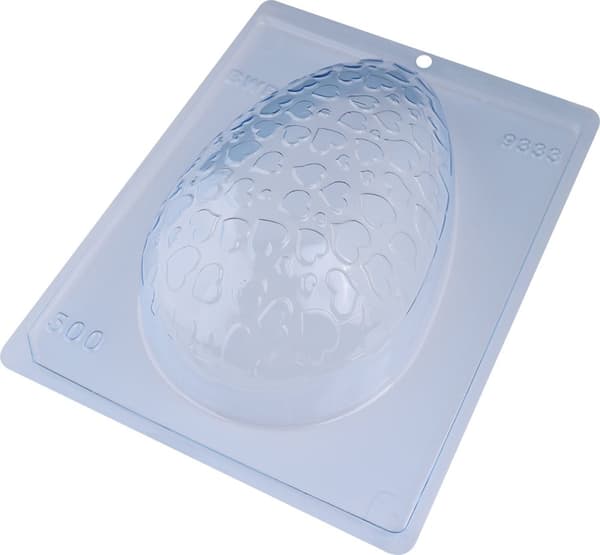 Pralinform Ägg Hjärta 500g Chokladform - BWB 9333 - Special 3 Part Mold