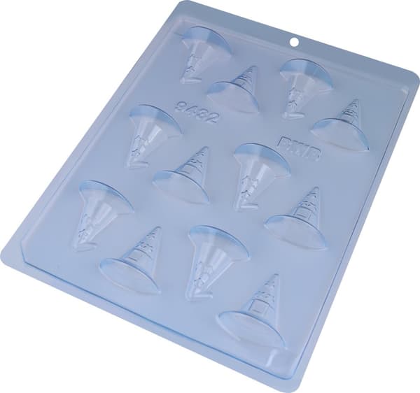 BWB Simple Mold -  9432 - Pralinform Chokladform Häxhattar Halloween