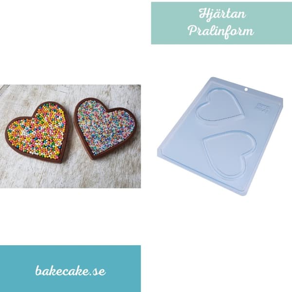 Pralinform Hjärtan Chokladform - BWB 9941