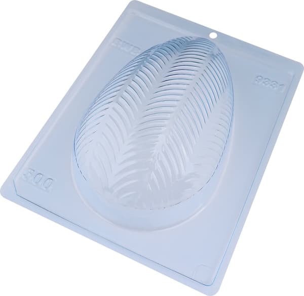 Pralinform Mönstrat Ägg 500g Chokladform - BWB 9331 - Special 3 Part Mold