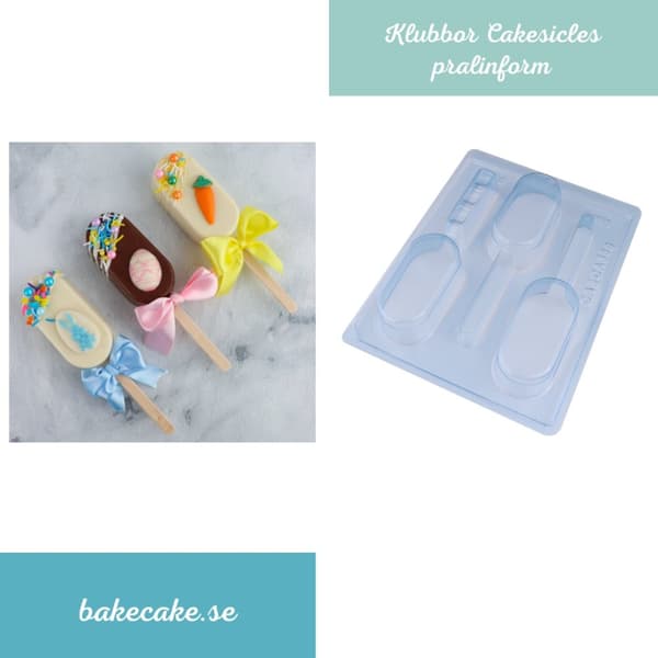 Pralinform Klubbor Cakesicles - BWB 9818 - Special 3 Part Mold