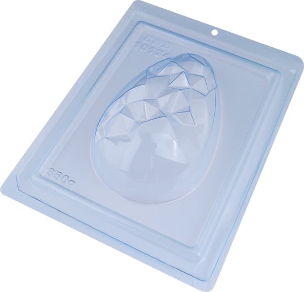 Pralinform Ägg Geometrisk Chokladform  - BWB 10134 - 3 Part Mold