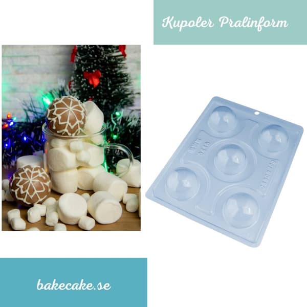Pralinform Kupol Chokladform - Chokladbomb - BWB 9419 - Special 3 Part Mold