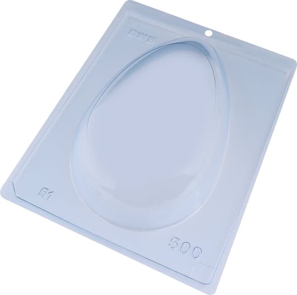Pralinform Stort Ägg 500g Chokladform - BWB 51 - 3 Part Mold