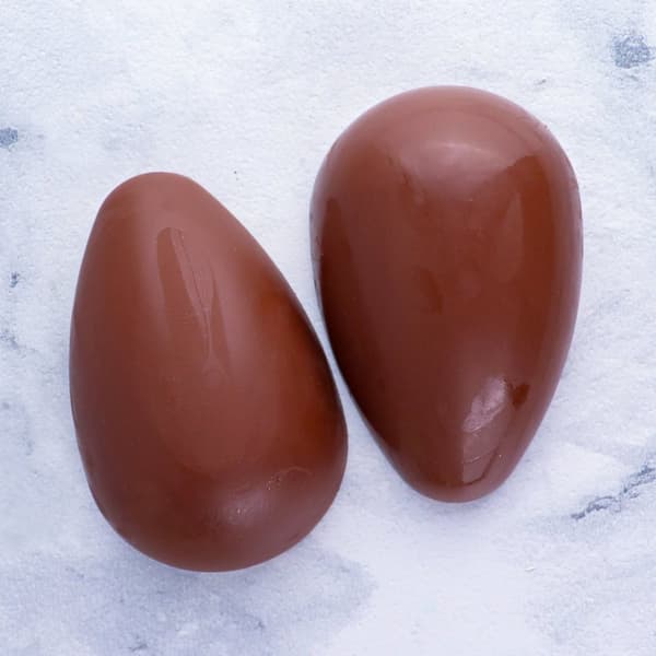 Pralinform Stort Ägg 500g Chokladform - BWB 51 - 3 Part Mold