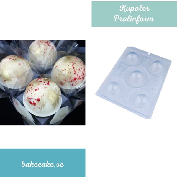 Pralinform Kupol Chokladform - BWB 9457 - Special 3 Part Mold