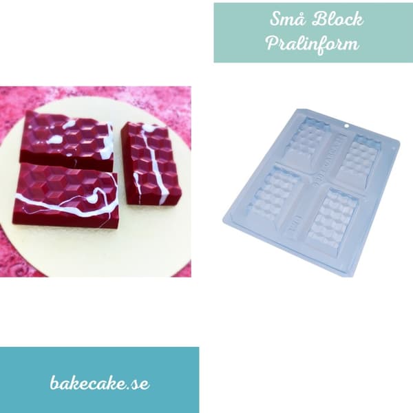 Pralinform Dubai Kunafa Chokladform - BWB 9904 - 3 Part Mold