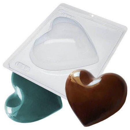Pralinform Stort Hjärta Chokladform 500g - BWB 46 - Special 3 Part Mold