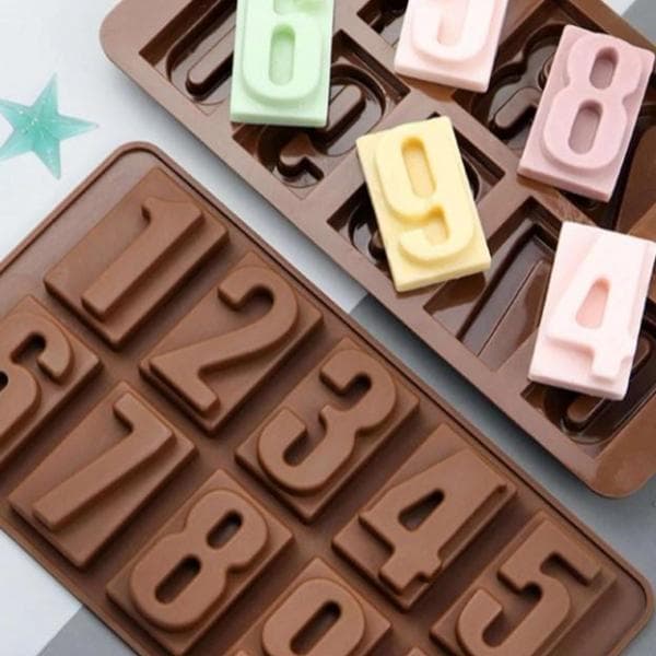 Silikonform Siffror Bokstäver Happy Birthday 3-pack