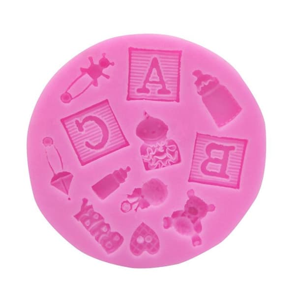Abc Baby Shower Dop Silikonform