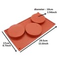 Miniatyrbild 2 av 5: Rotondo 3st Runda Formar Cylinder I Silikonform Mousseform Chokladform