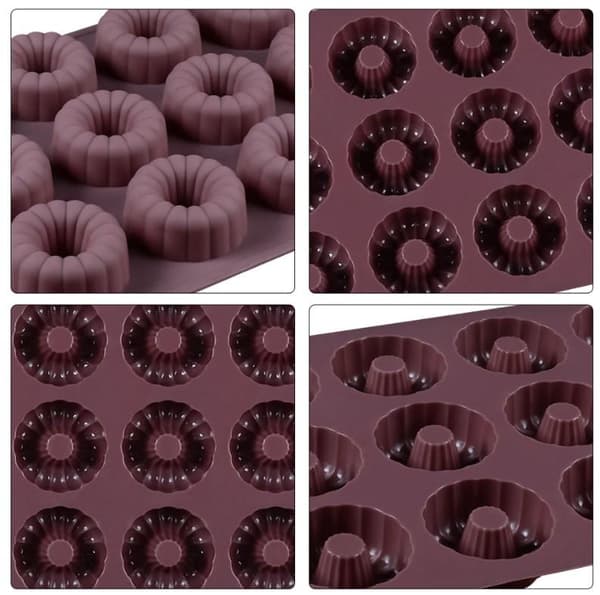 Mini Sockerkakor Munkar 12 st Silikonform | Mousseform