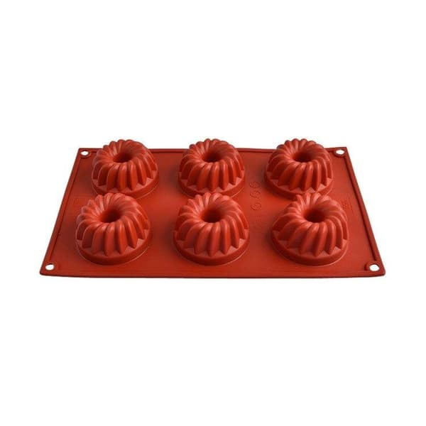 Spiral Silikonform Kakform Silikonform Spiral 6 Hål