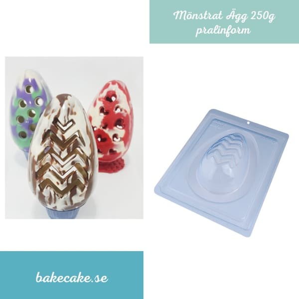 Pralinform Ägg 250g Chokladform - BWB 9561 - Special 3 Part Mold