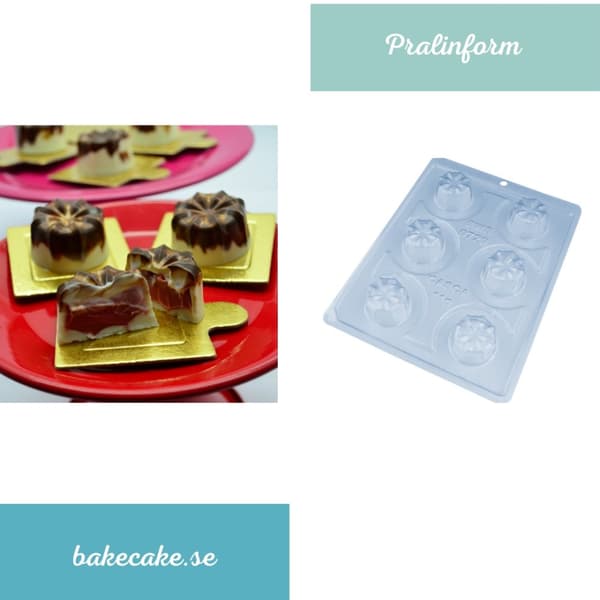 Pralinform  Kaksform Chokladform - BWB 9729 - Special 3 Part Mold