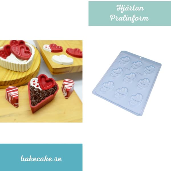 Pralinform Hjärta Chokladform - BWB 9755
